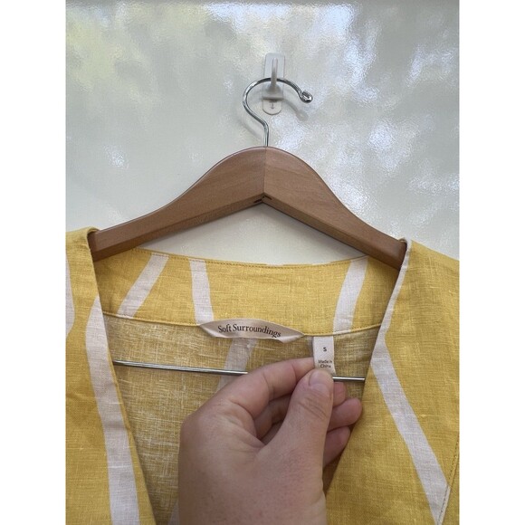 Soft Surroundings Zarina Linen Shift Dress - Picture 4 of 9